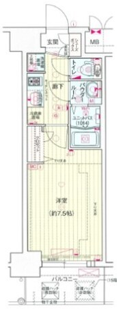 プレサンス堺筋本町センティスの物件間取画像